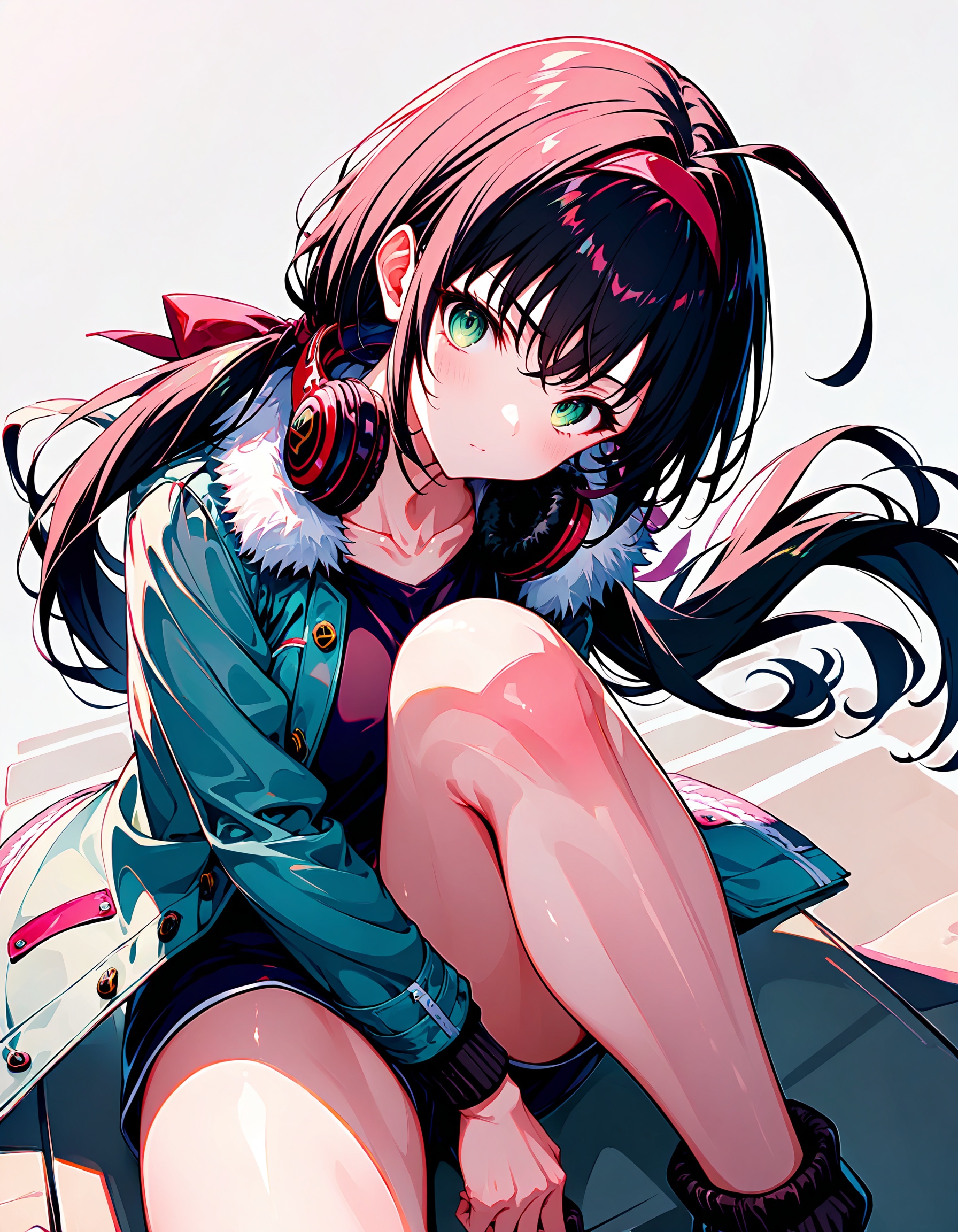 white background,  simple background,  looking at viewer on Tensor.Art