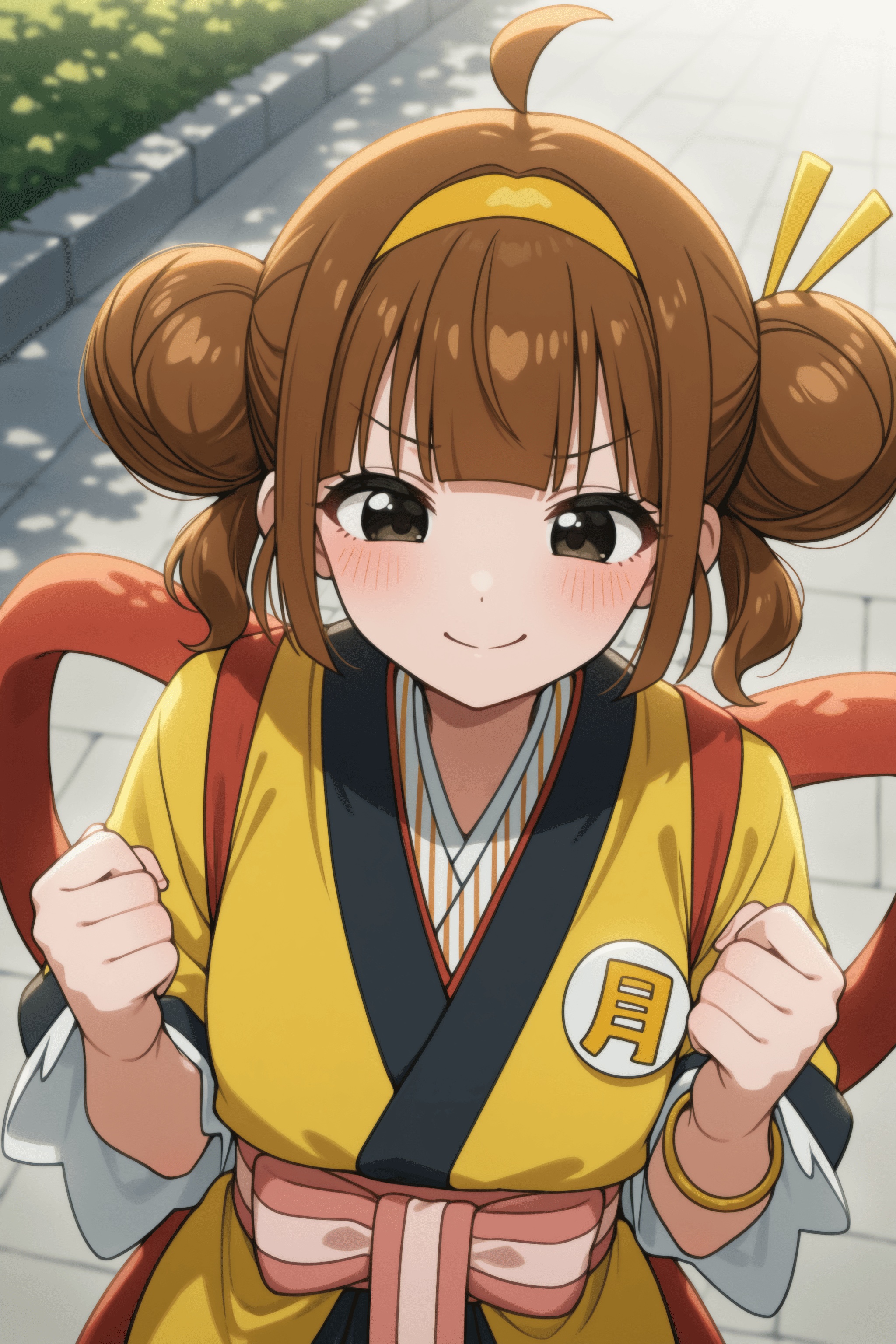 1girl,  imadake tsukimi tabemi,  brown hair on Tensor.Art