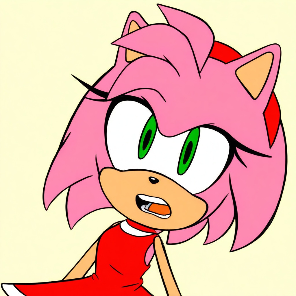 /amy rose (sonic)/,  1girl,  solo on Tensor.Art