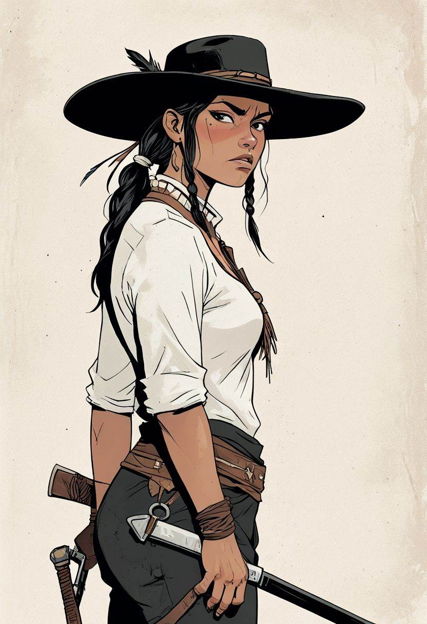 cheyenne,  High contrast,  minimalistic on Tensor.Art