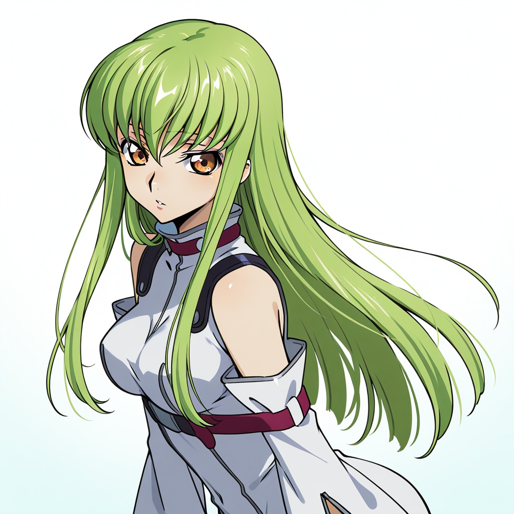 c.c.,  green hair,  yellow eyes on Tensor.Art