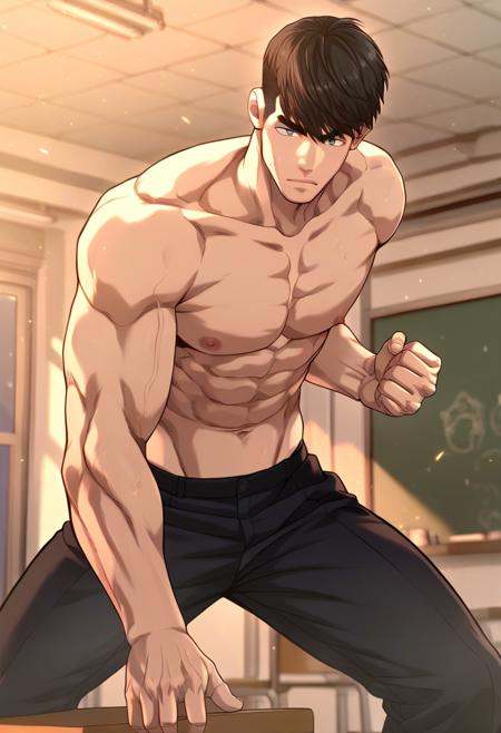 1boy,  male focus,  solo on Tensor.Art