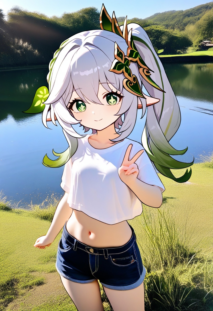 1girl,  nahida \(genshin impact\),  genshin impact on Tensor.Art
