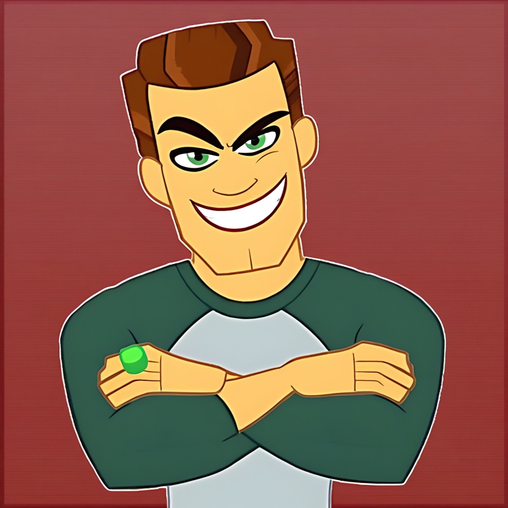 Hal_Jordan_G2,  bara,  bust shot on Tensor.Art