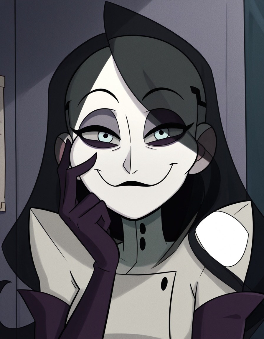 villanospenumbra,  translucent hair,  long hair on Tensor.Art