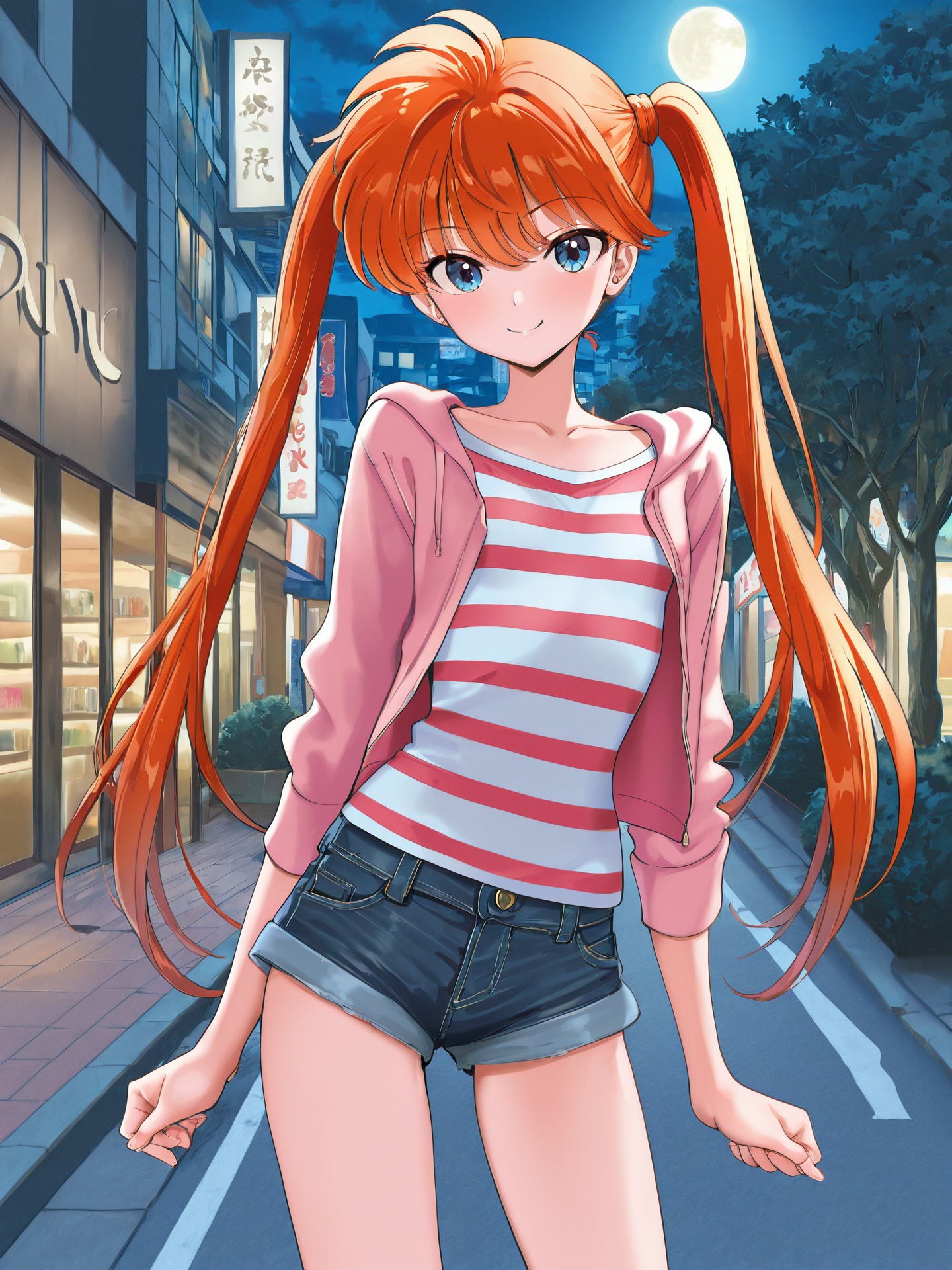 okanotakeshi,  inabakyoukoblue eyes,  orange hair on Tensor.Art