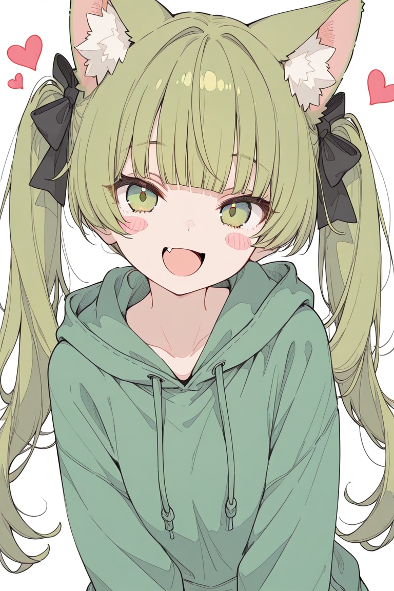 1girl,  green eyes,  animal ears on Tensor.Art