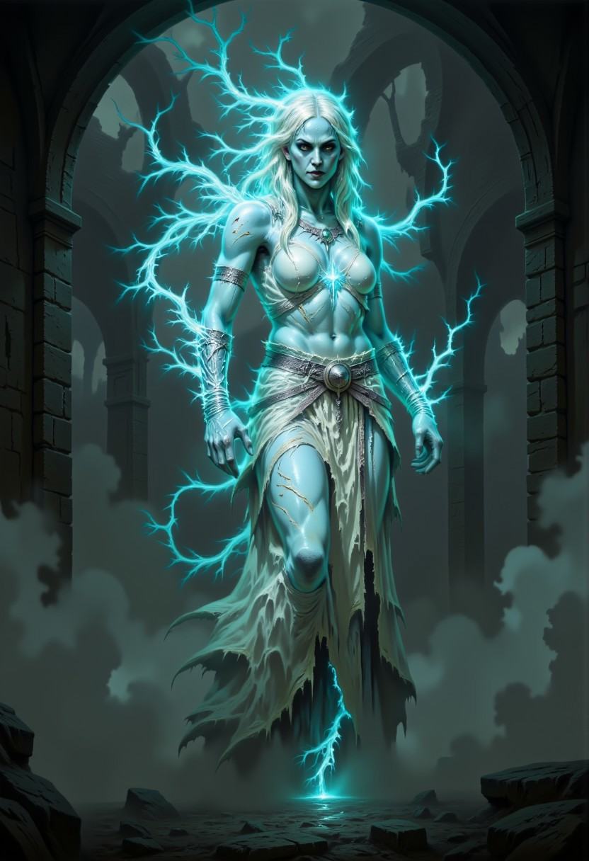 DFOP-V3.0 style dark fantasy oil painting that features a dark,  moody,  and ethereal style on Tensor.Art