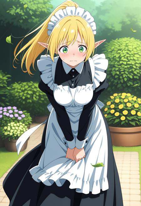 1girl,  elf,  blonde hair on Tensor.Art