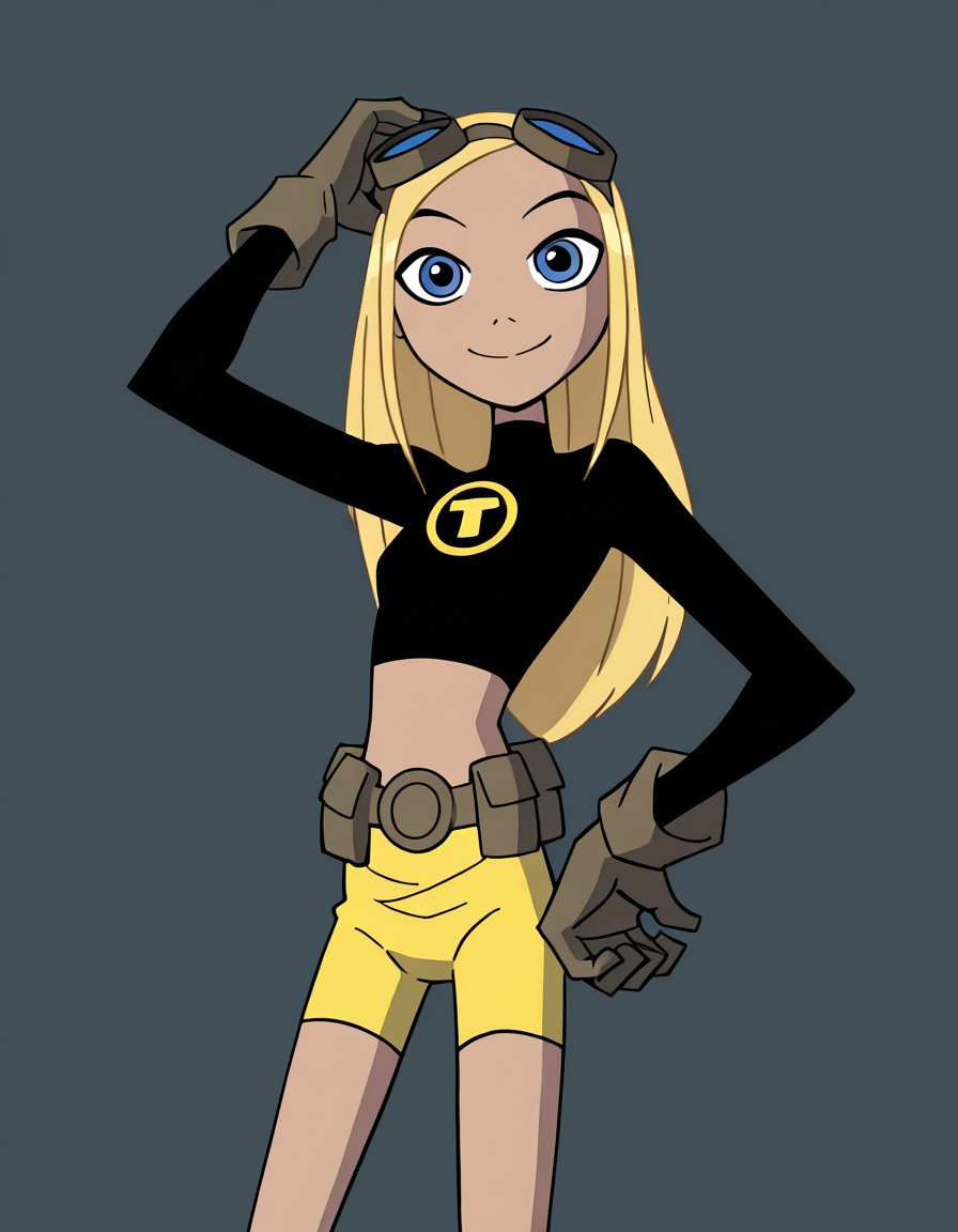 Terra,  1girl,  yellow shorts on Tensor.Art