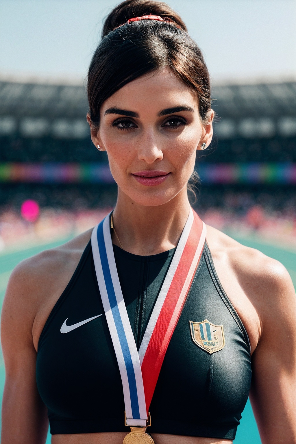 PazV_SoloTI_v1,  (In a sleek,  athletic outfit with high-performance fabrics and streamlined on Tensor.Art
