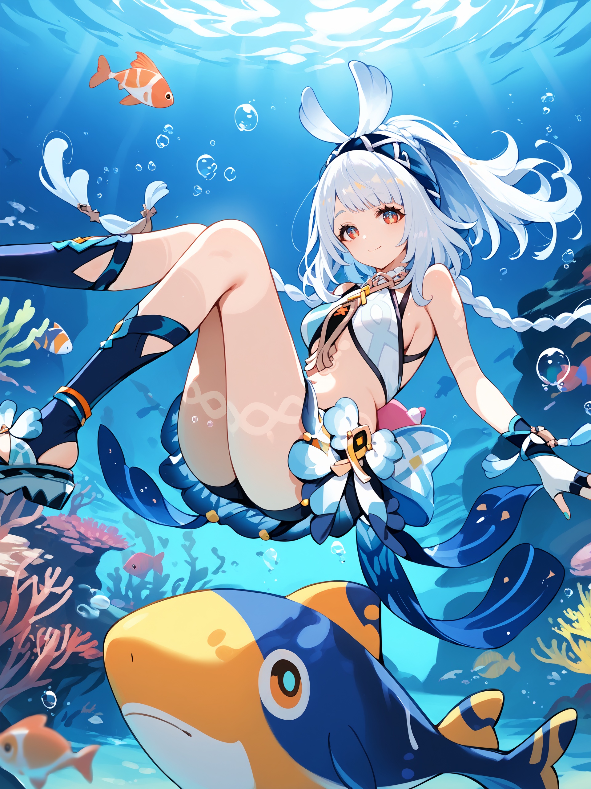1girl,  mualani \(genshin impact\),  bow hairband on Tensor.Art