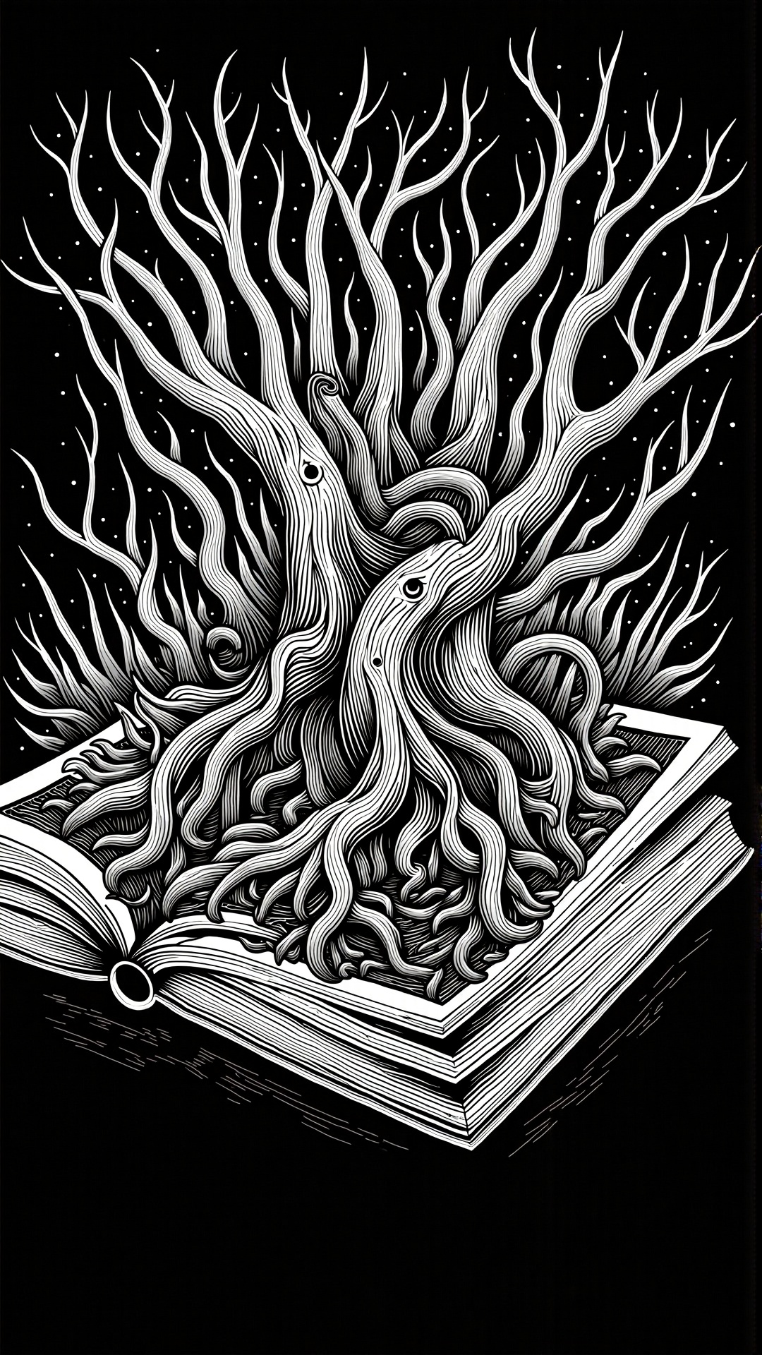 lineart,  dark,  horror on Tensor.Art