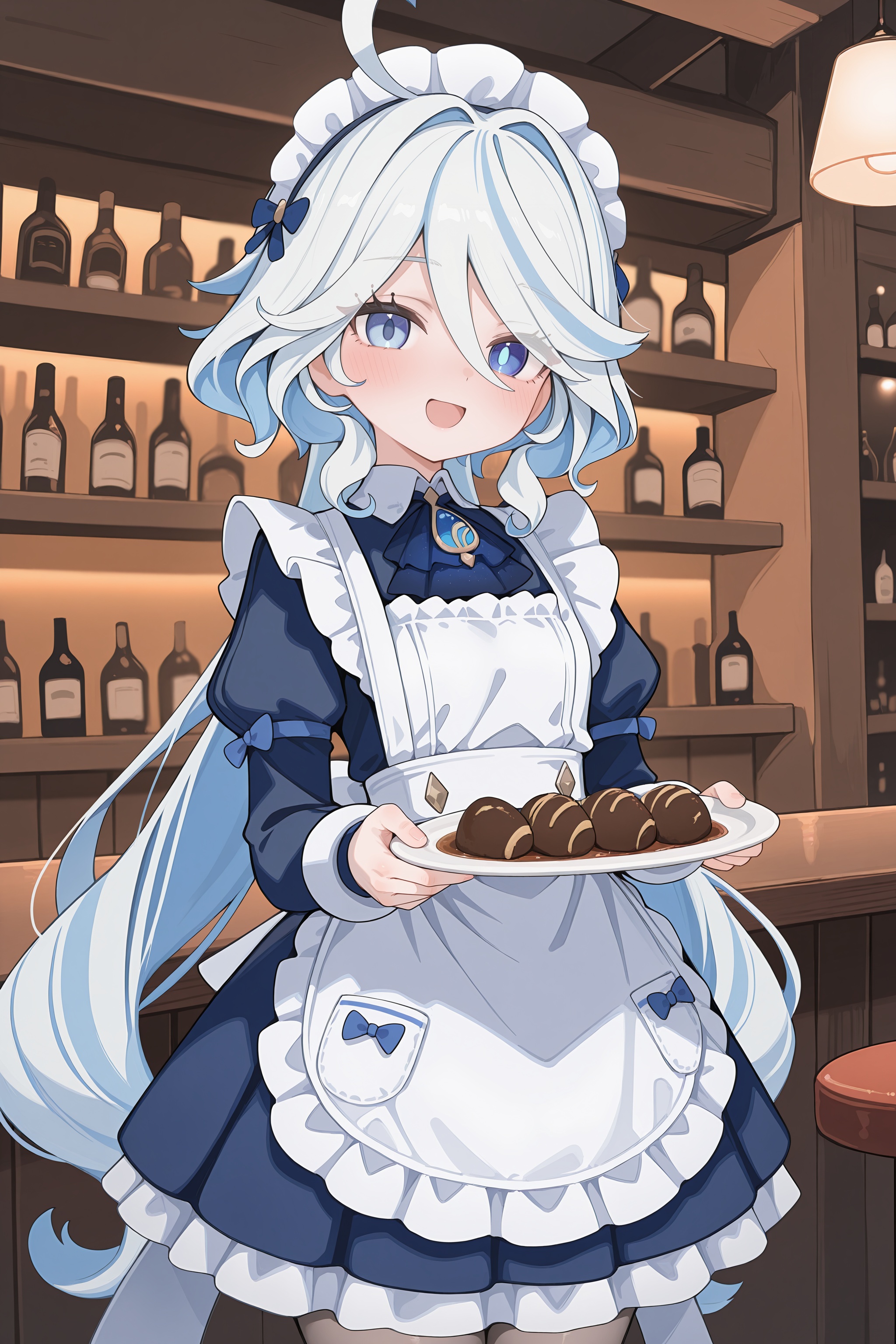 1girl,  furina \(genshin impact\),  heterochromia on Tensor.Art