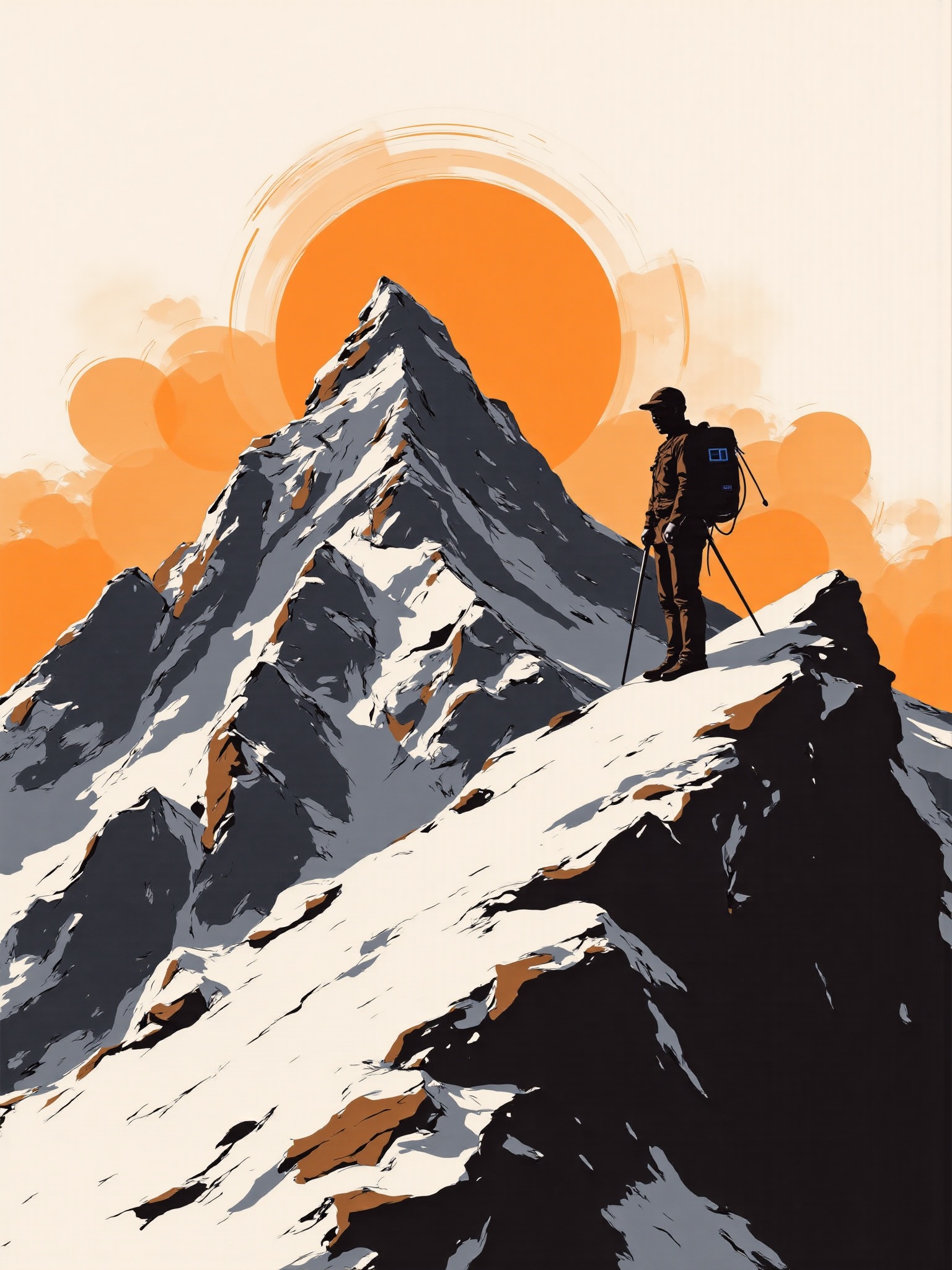 mad-mdrnmnmlsm painting of mountain range,  temple,  buddha statue on Tensor.Art