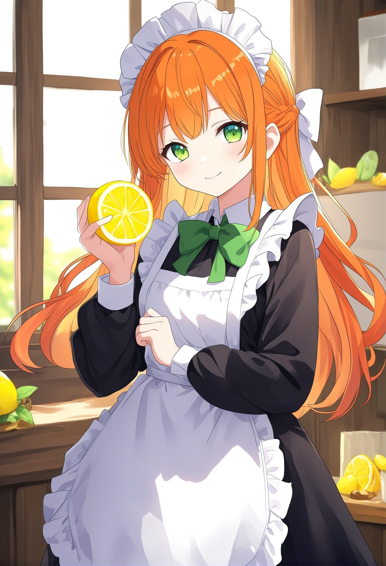 1girl,  indoors,  fruit on Tensor.Art