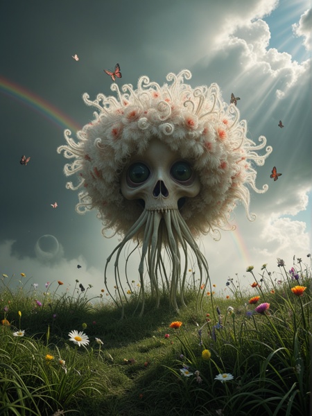 creature looking at viewer,  haunting,  horror on Tensor.Art