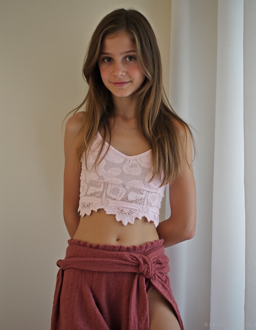 girl,  wearing Lace top with skirt on Tensor.Art