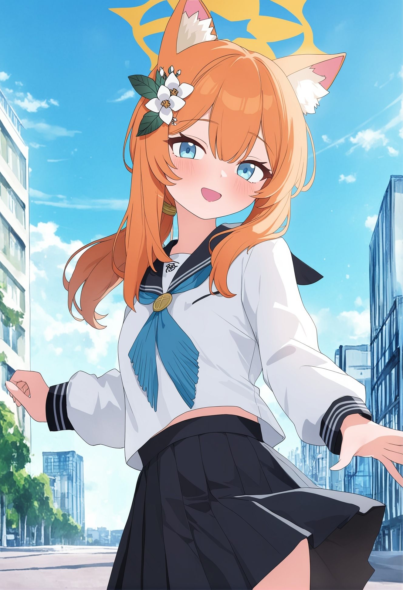 1girl,  mari \(blue archive\),  alternate costume on Tensor.Art
