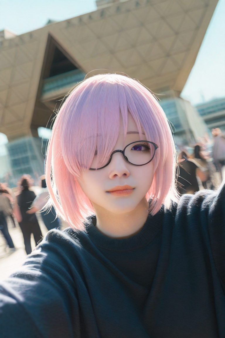 1girl,  mash kyrielight,  fate \(series\) on Tensor.Art
