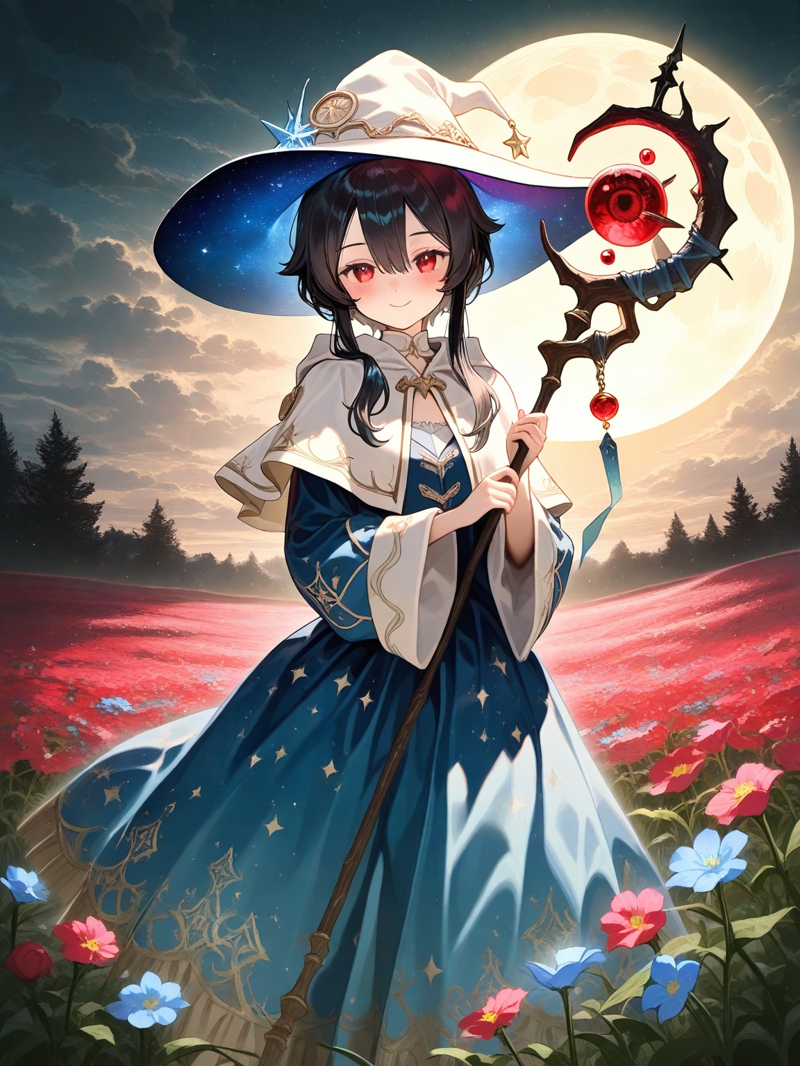 1girl,  outdoors,  dappled moonlight on Tensor.Art