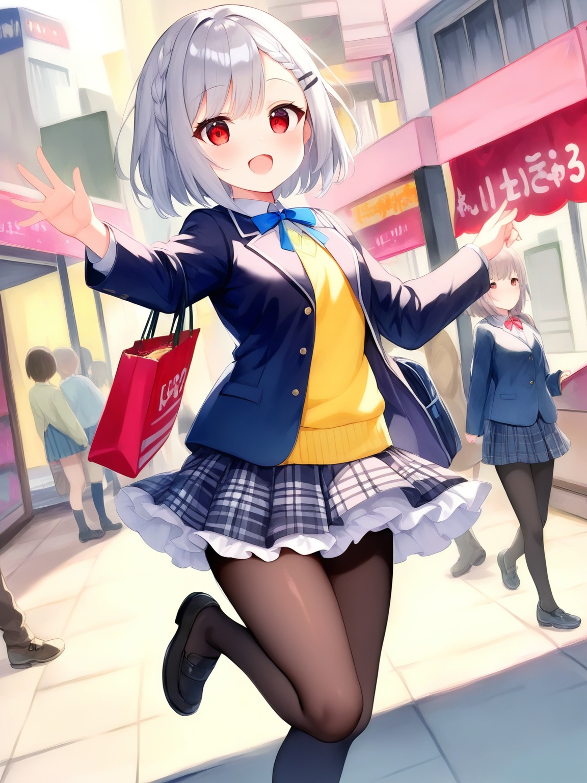 no sensitive content,  schoolgirl,  black_blazer on Tensor.Art