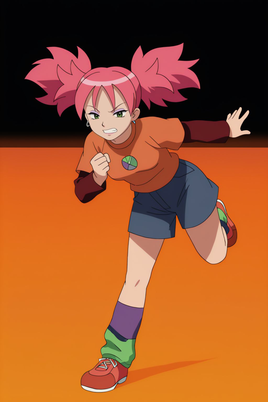 anime coloring,  Maddy,  dynamic pose on Tensor.Art