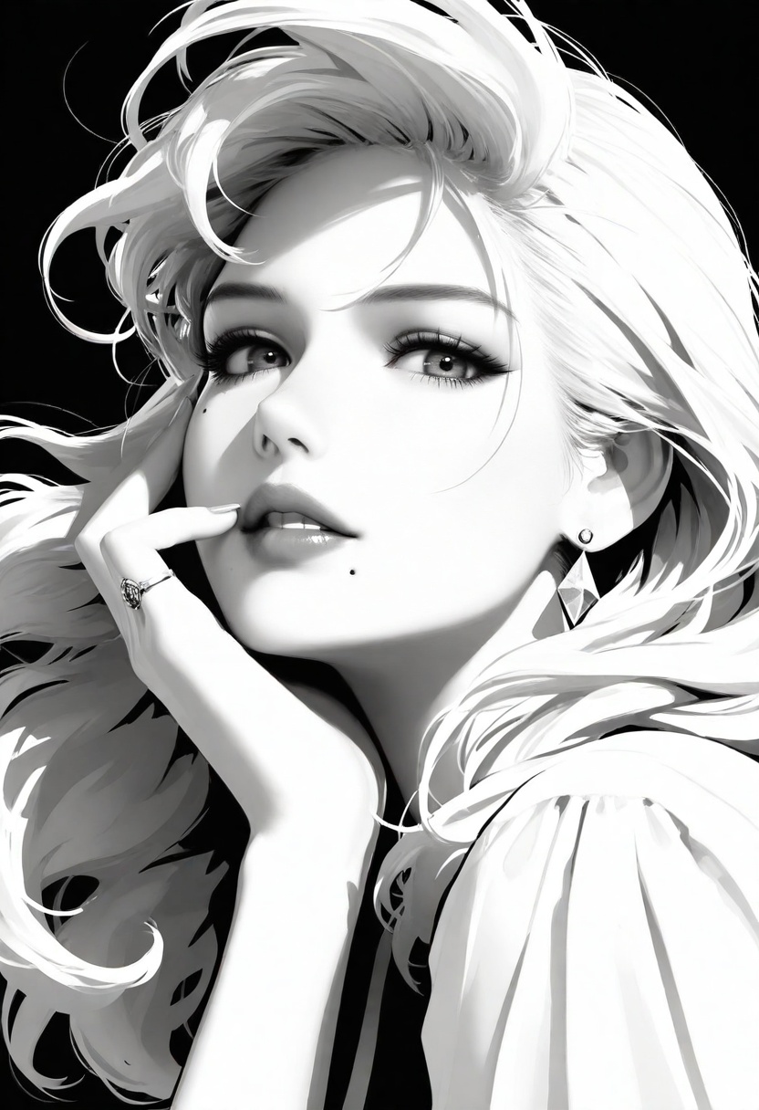 kate upton,  mole on cheek,  solo on Tensor.Art