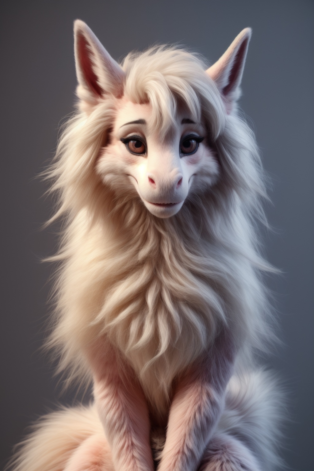 female,  anthro,  adorable (floofy) dragon on Tensor.Art