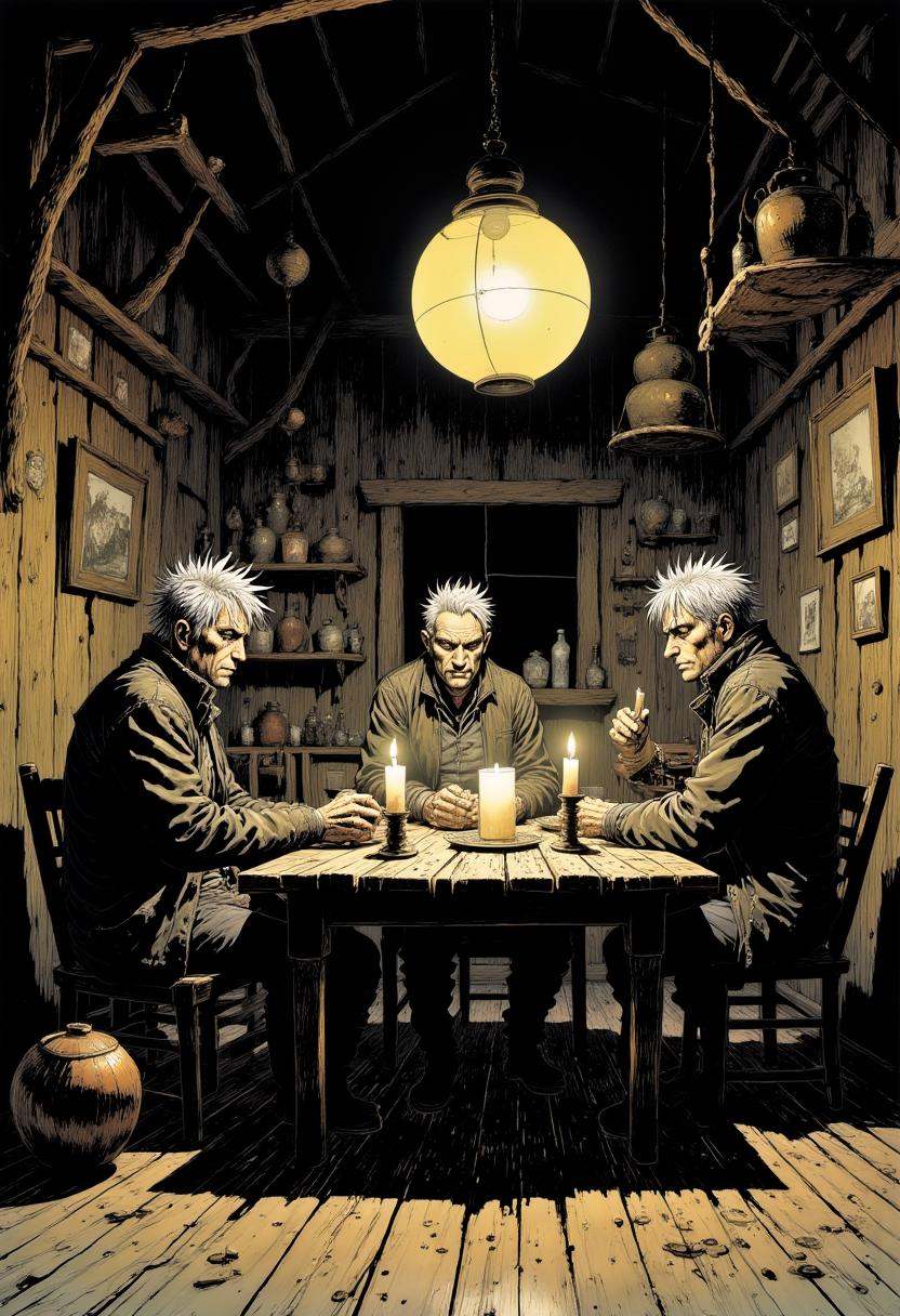 This is a detailed,  highly-detailed digital drawing in a dark,  moody on Tensor.Art