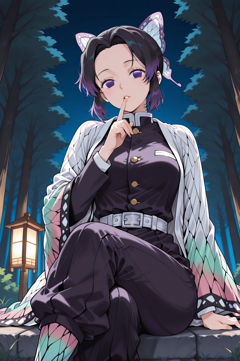 1girl,  kochou_shinobu,  demon_slayer_uniform on Tensor.Art
