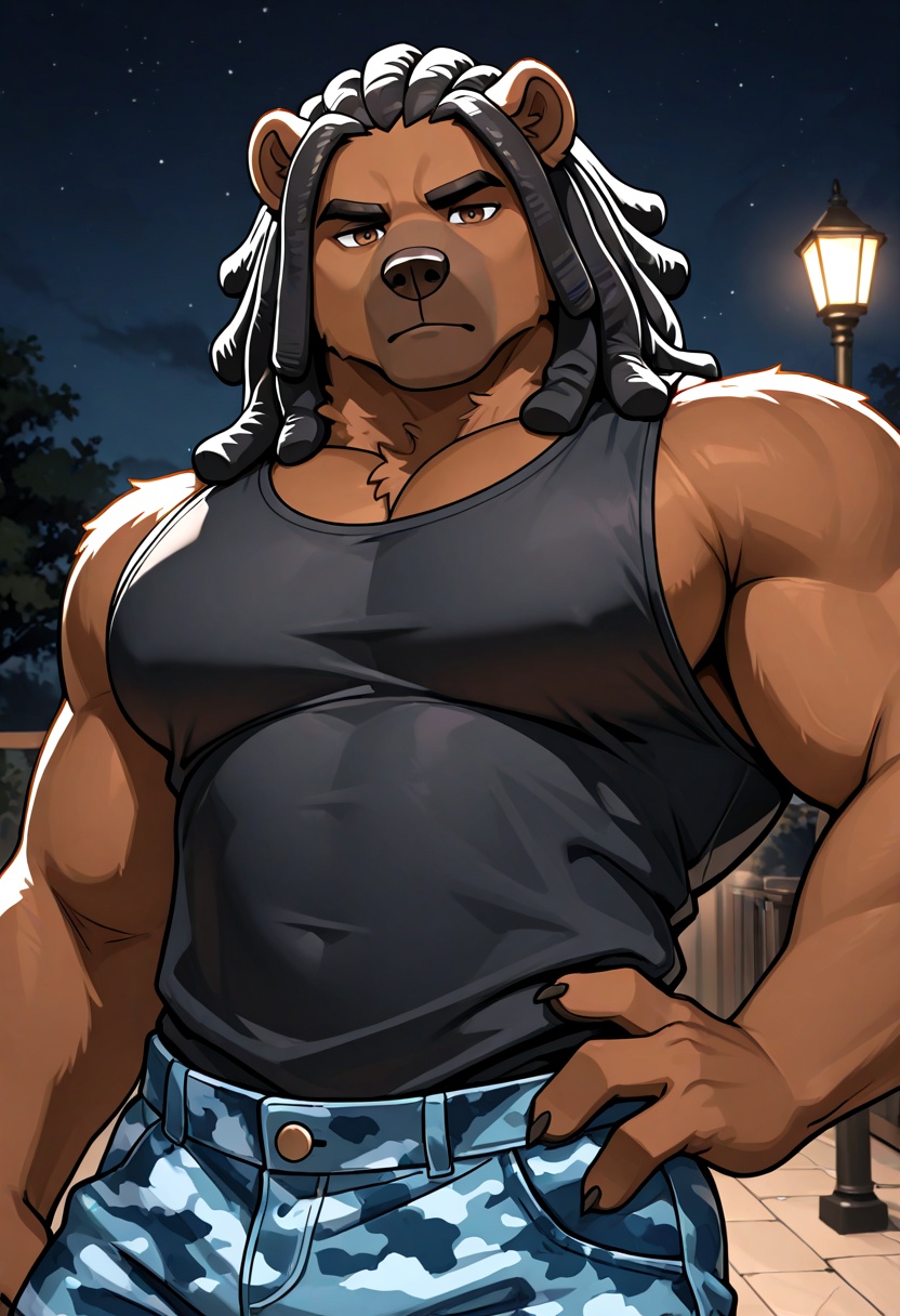 anthro,  bear,  grizzly on Tensor.Art