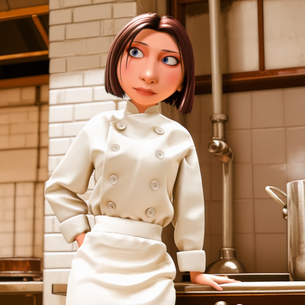 Colette,  blue eyes,  brown hair on Tensor.Art