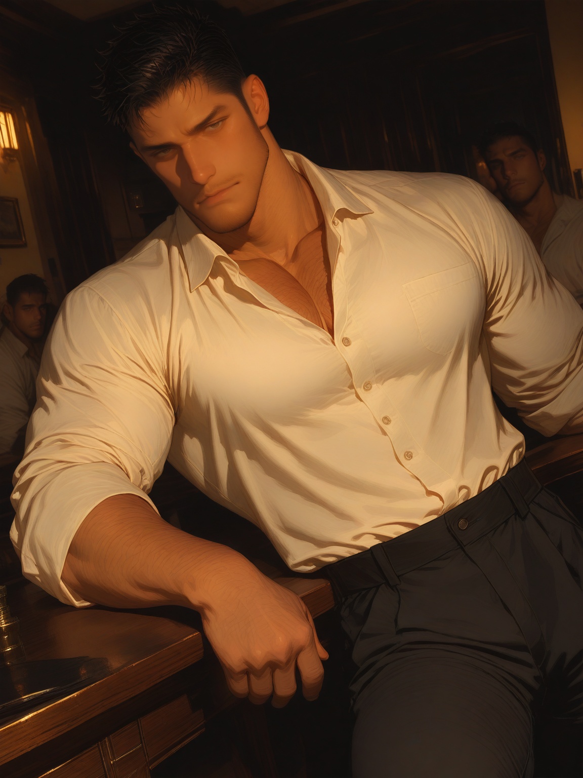 1boy,  muscular,  indoors on Tensor.Art