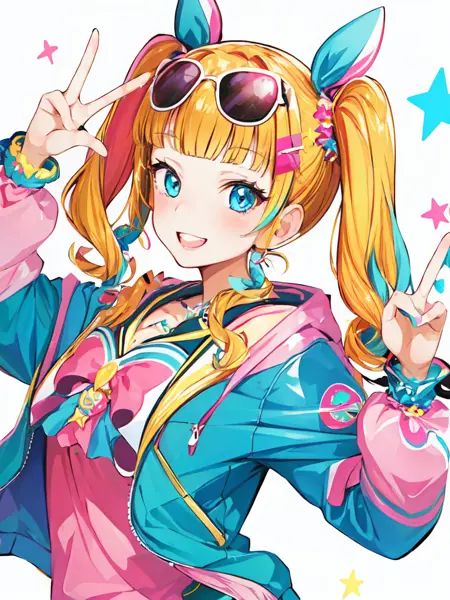 1girl,  flashy gyaru,  happy on Tensor.Art