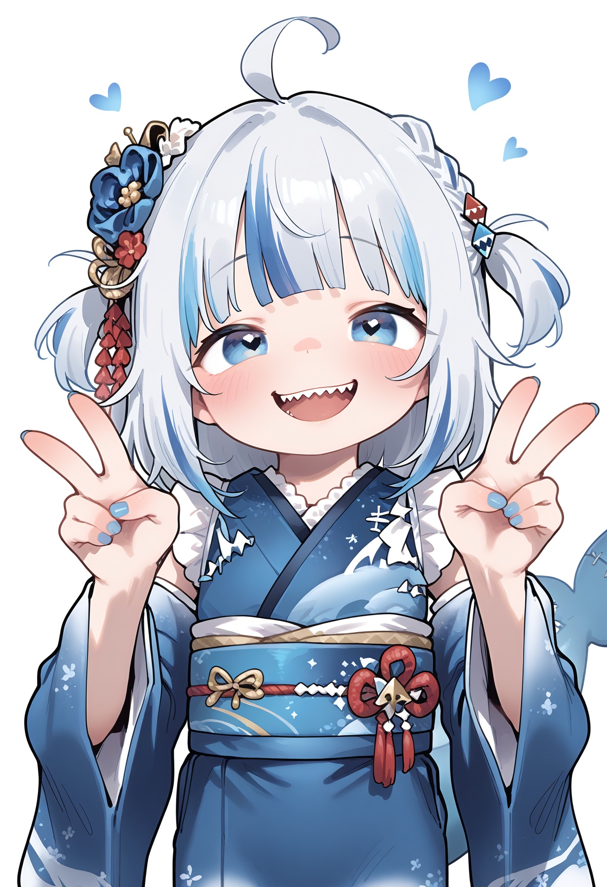 1girl,  gawr gura \(new year\),  hololive on Tensor.Art