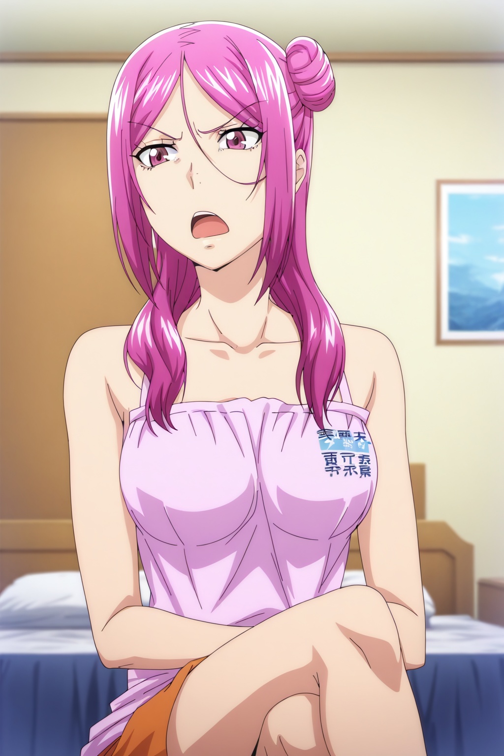 Sakurako Busujima,  medium breasts,  sleeveless on Tensor.Art