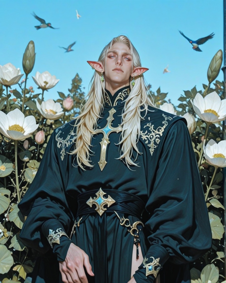 male focus,  solo,  mature on Tensor.Art