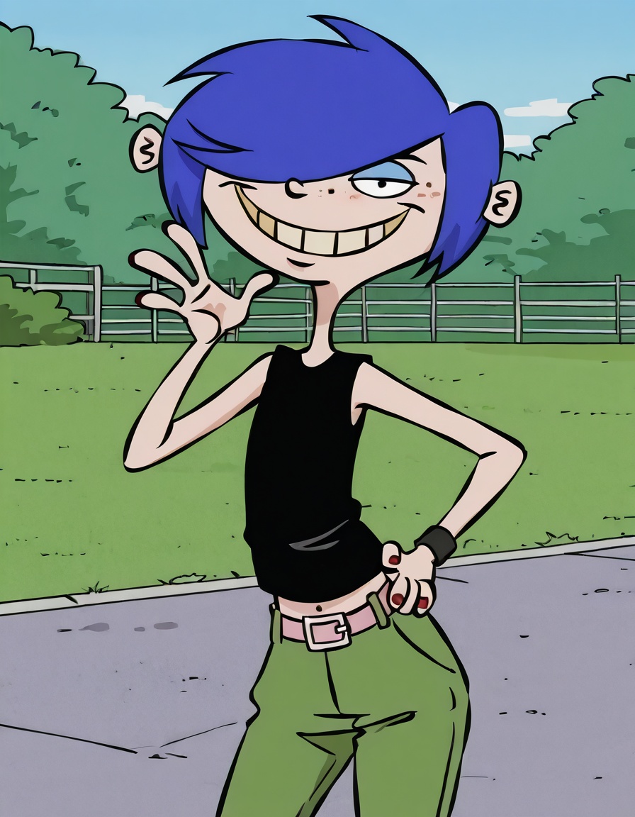 mariek,  short hair,  blue hair on Tensor.Art