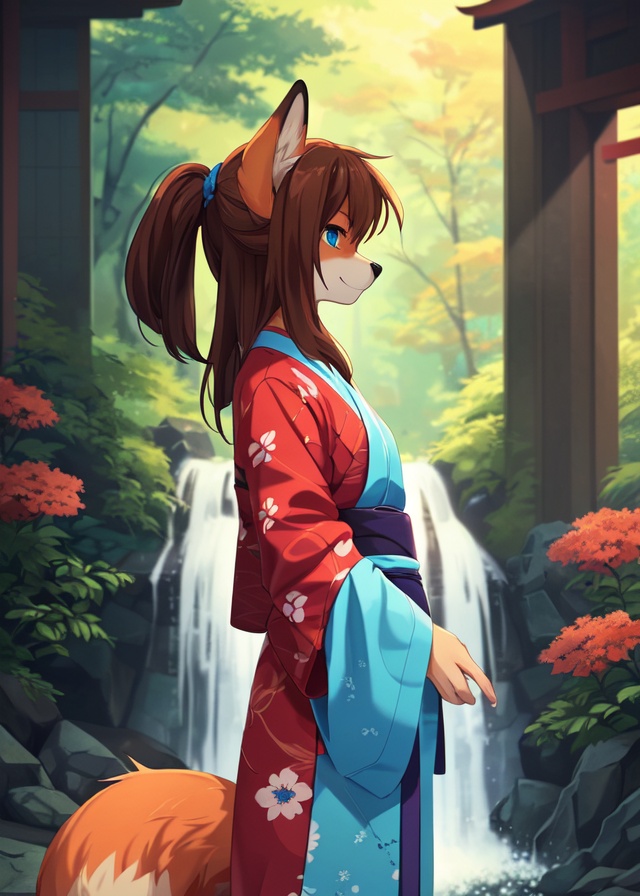 uploaded on e621,  ((by Fumiko,  by Makoto Shinkai on Tensor.Art