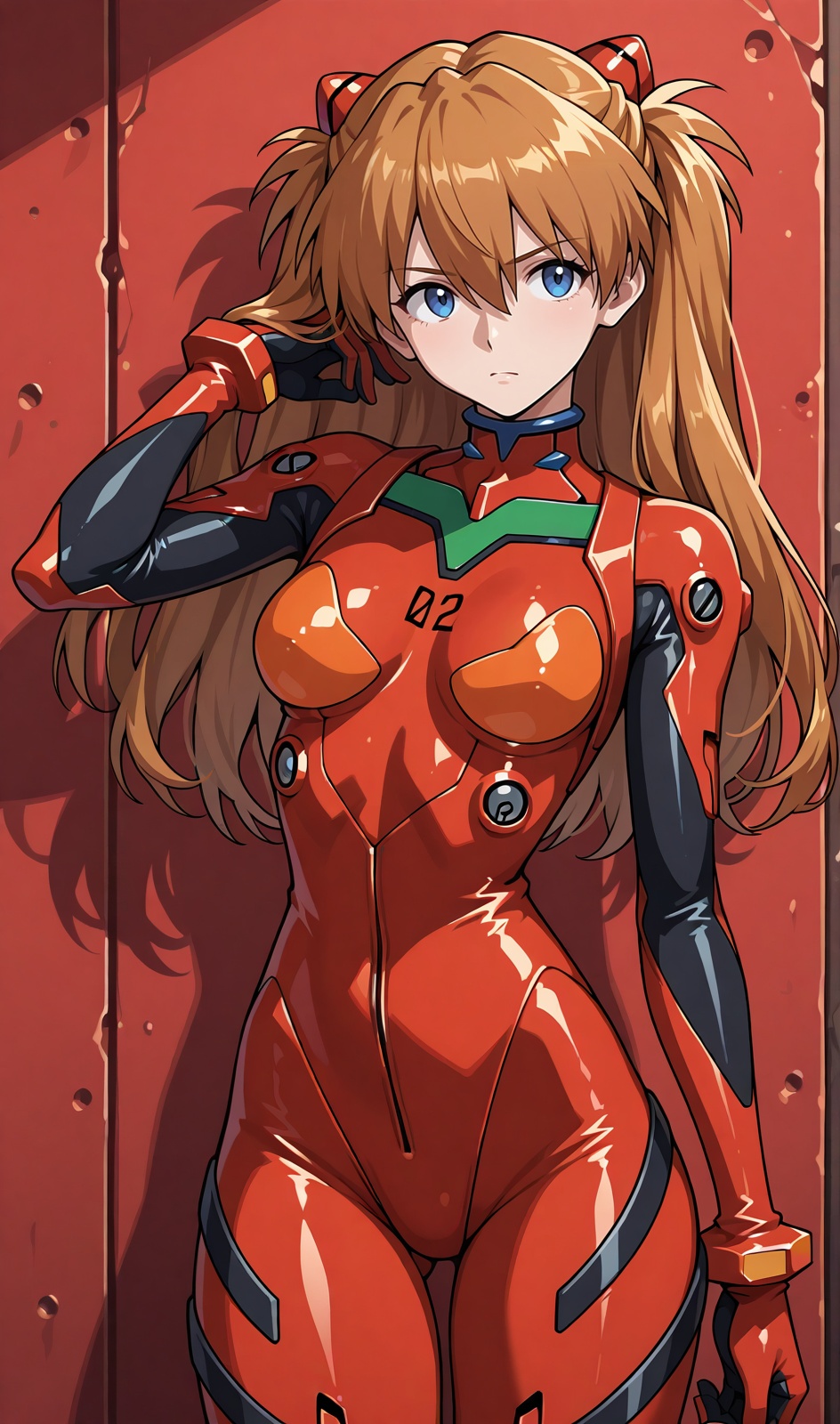 1girl,  solo,  Asuka Langley on Tensor.Art