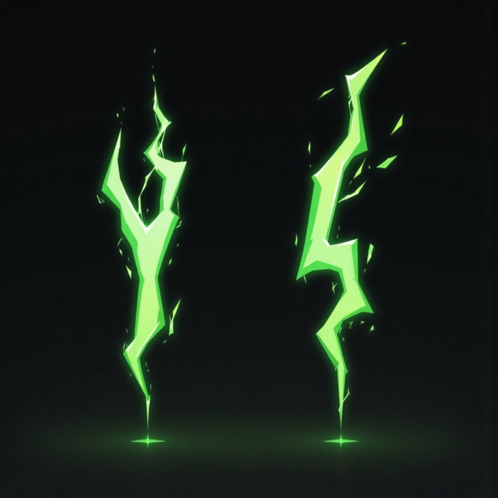 blurry blurry foreground depth of field ejaculation electricity energy hitodama lightning The image is a digital artwork f...