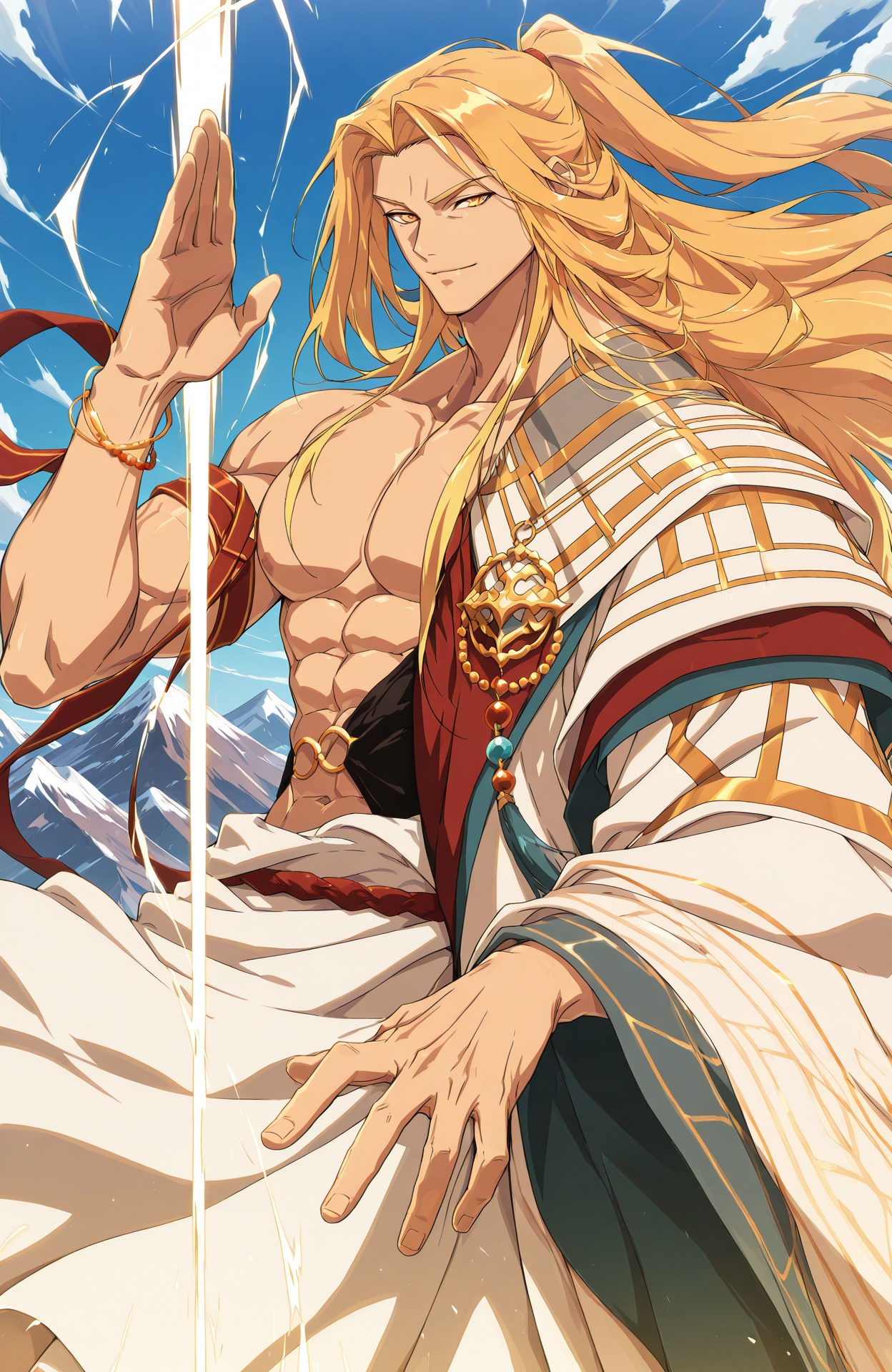 dfo_mnen3,  anime style,  toned male on Tensor.Art