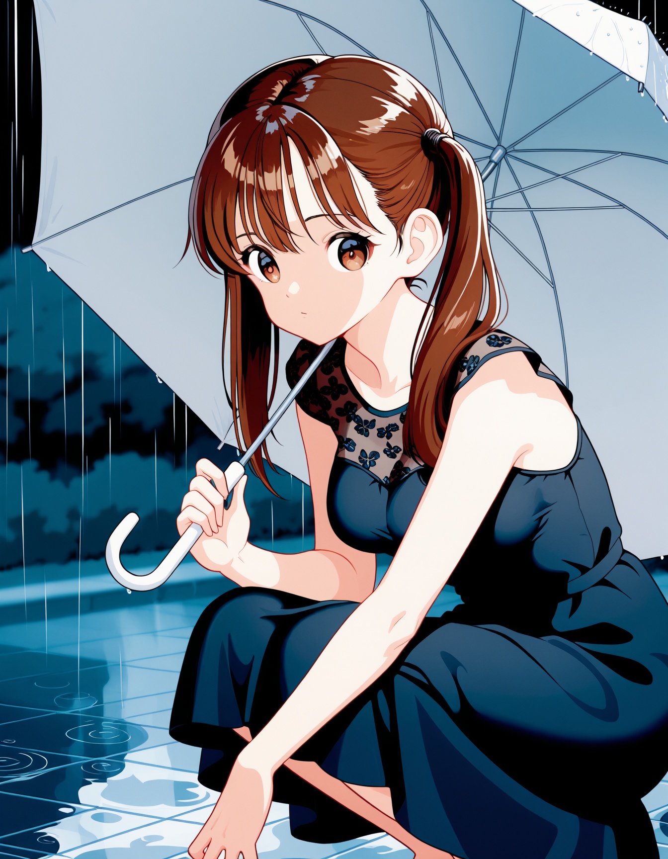 1girl,  brown eyes,  brown hair on Tensor.Art
