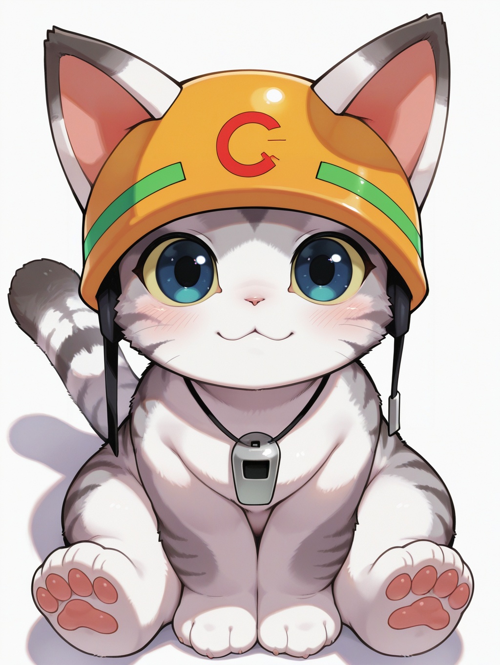 rescue cat,  animal focus,  white background on Tensor.Art