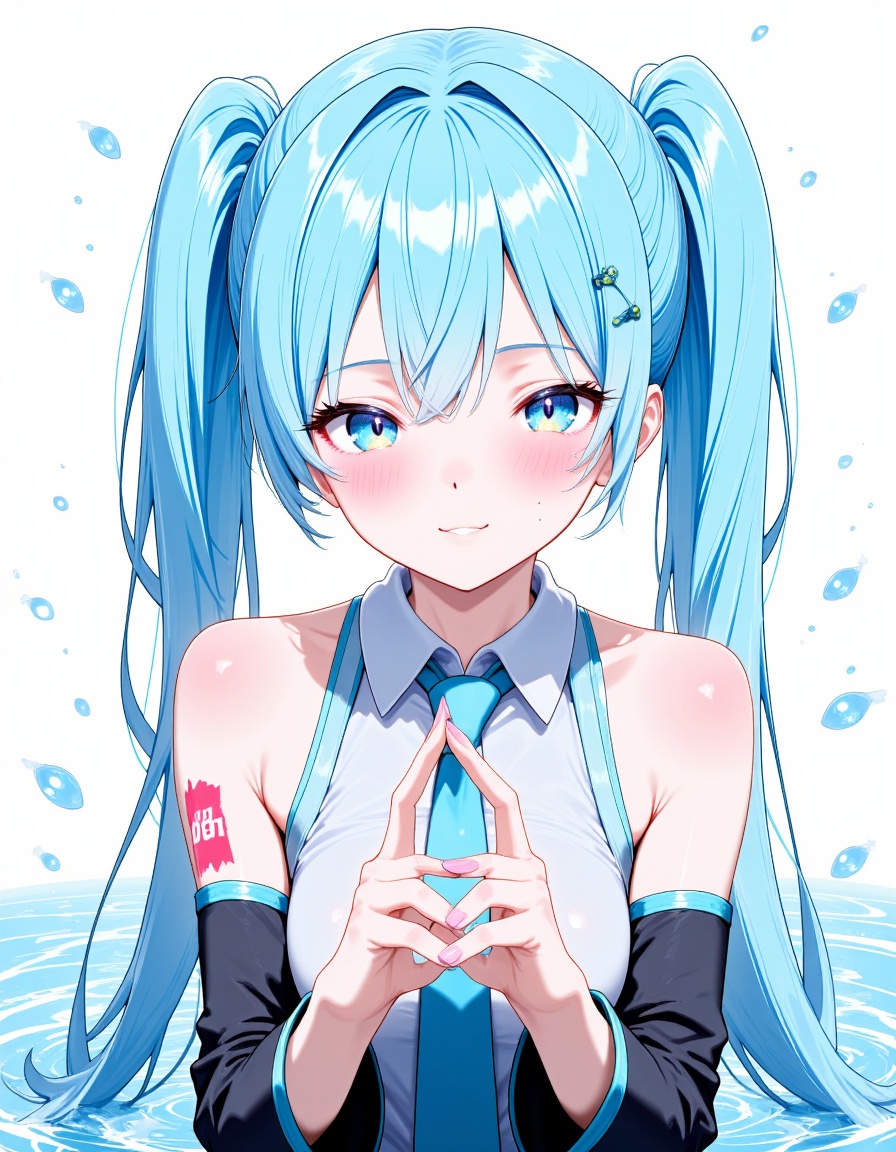 (no nude),  perfect artistic illustration,  hatsune miku on Tensor.Art