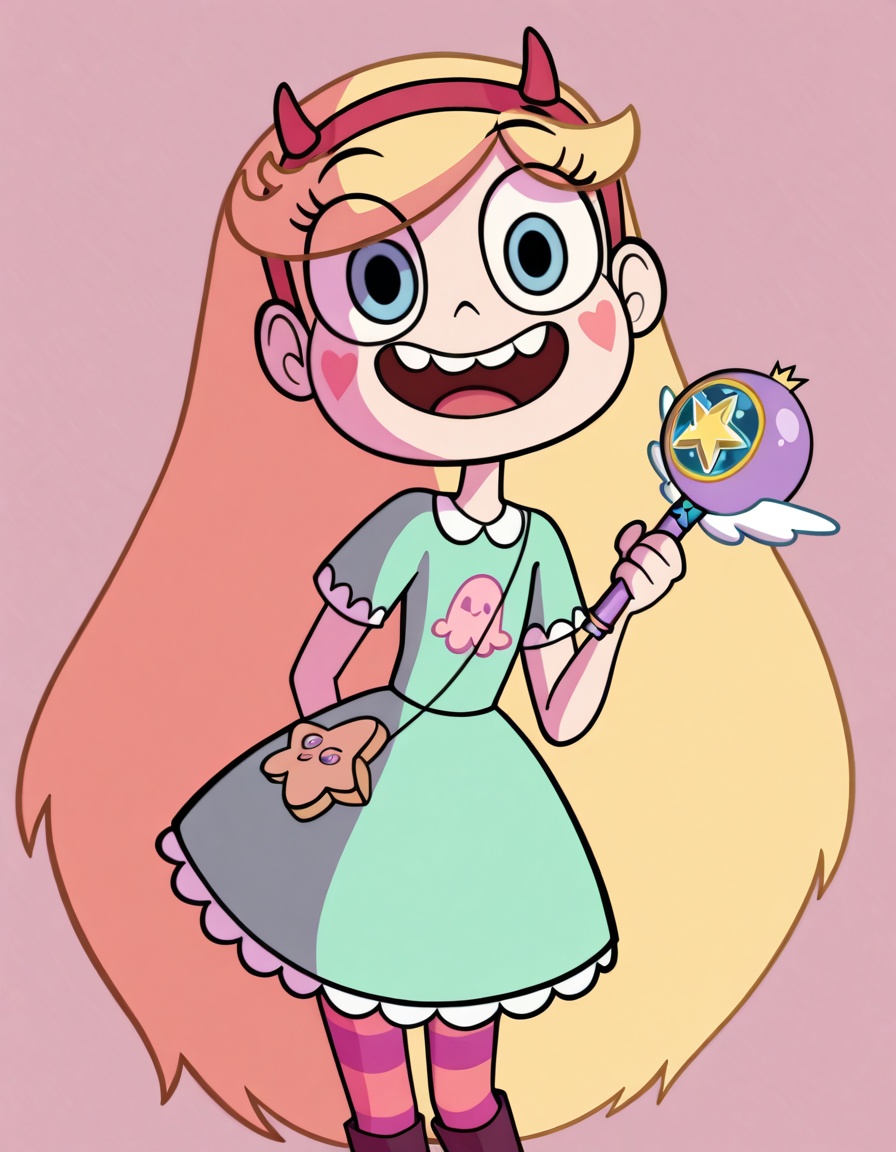 starbutterfly,  1girl,  blonde hair on Tensor.Art