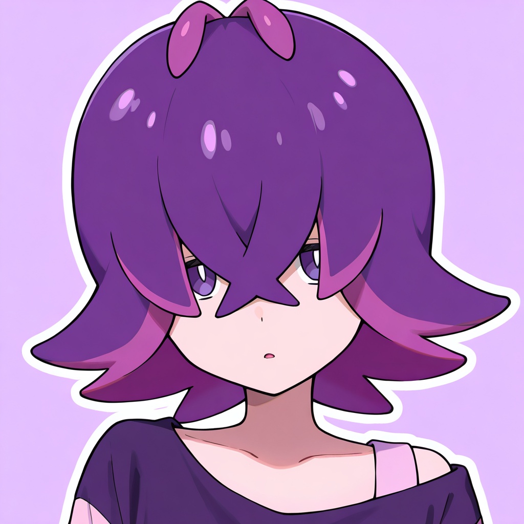 dot \(pokemon\),  multicolored hair,  purple hair on Tensor.Art
