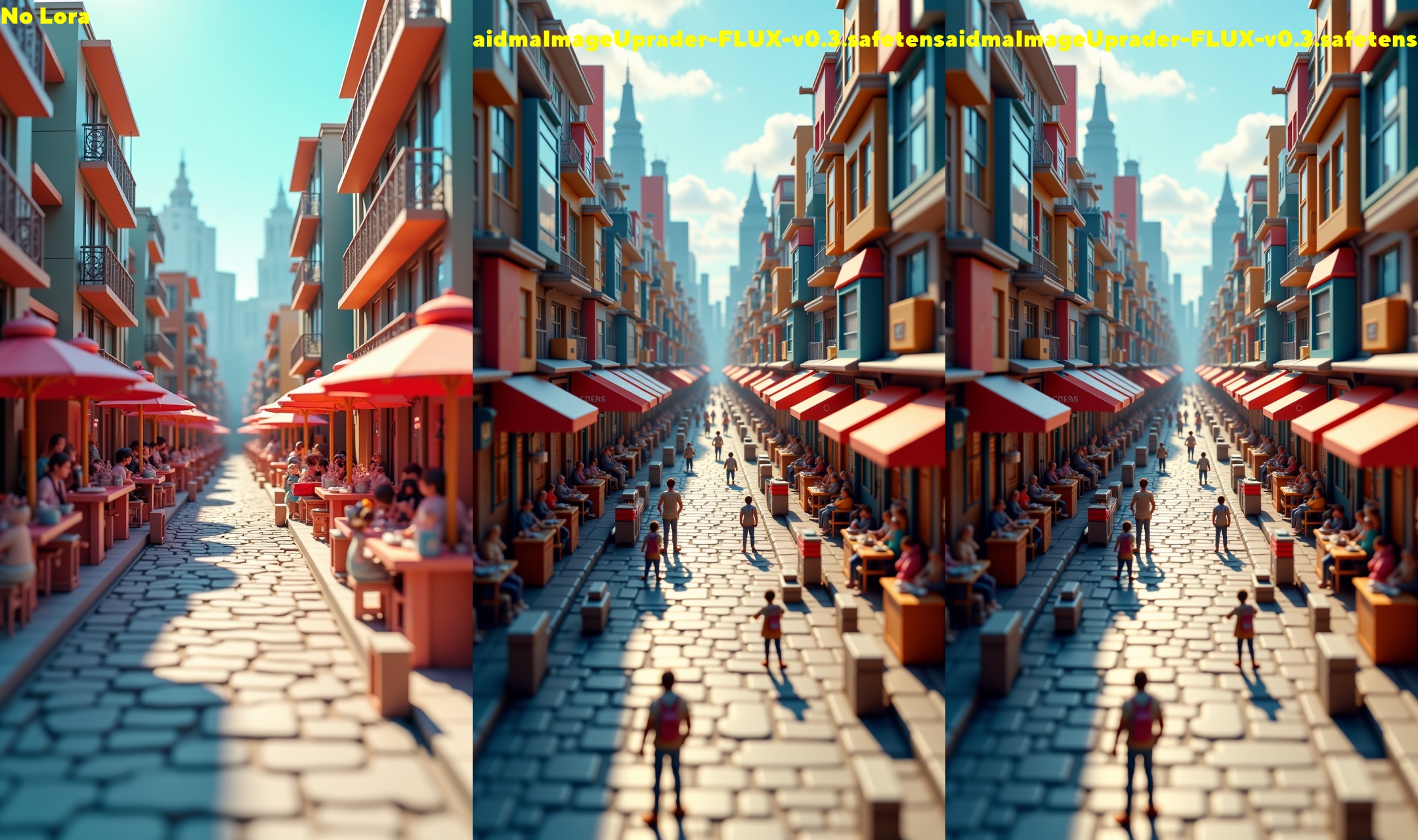 3D print model of a landscape of a Cyber Street Market,  800mm lens,  aidmaimageupgrader on Tensor.Art
