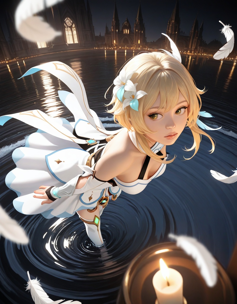 1girl,  realistic,  (lumine \(genshin impact\):0.7) on Tensor.Art